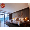 Mobilier de chambre à coucher de luxe moderne adapté aux besoins du client 5 étoiles meubles en bois d'hôtel de style