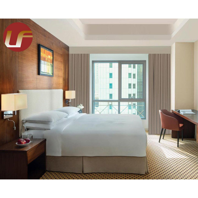 La chambre à coucher de suites d'hôtel place les ventes modernes d'emballage de style en bois adapté aux besoins du client d'étoile de luxe de meubles faits sur commande