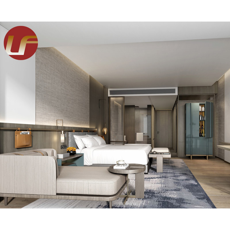 Maison modulaire de luxe préfabriquée pour les meubles d'appartement de chambre à coucher de villa