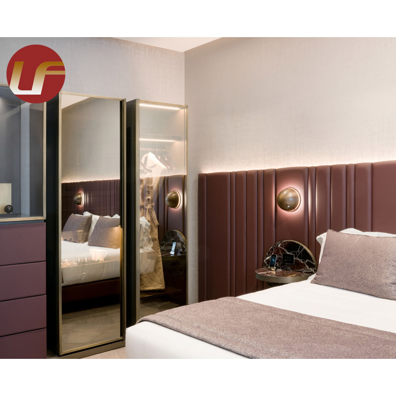Fabrication de qualité supérieure Mobilier de motel Ensembles de chambre à coucher King Size Ensembles de chambre à coucher d'hôtel 5 étoiles