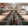 Nouveau Design moderne Fast-food luxe moderne en bois Antique Restaurant chaises cabine canapé pour Restaurant café