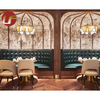 Café commercial de luxe de meubles de restaurant dinant la table et les chaises d'allocation des places assises