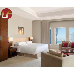 La chambre à coucher de suites d'hôtel place les ventes modernes d'emballage de style en bois adapté aux besoins du client d'étoile de luxe de meubles faits sur commande