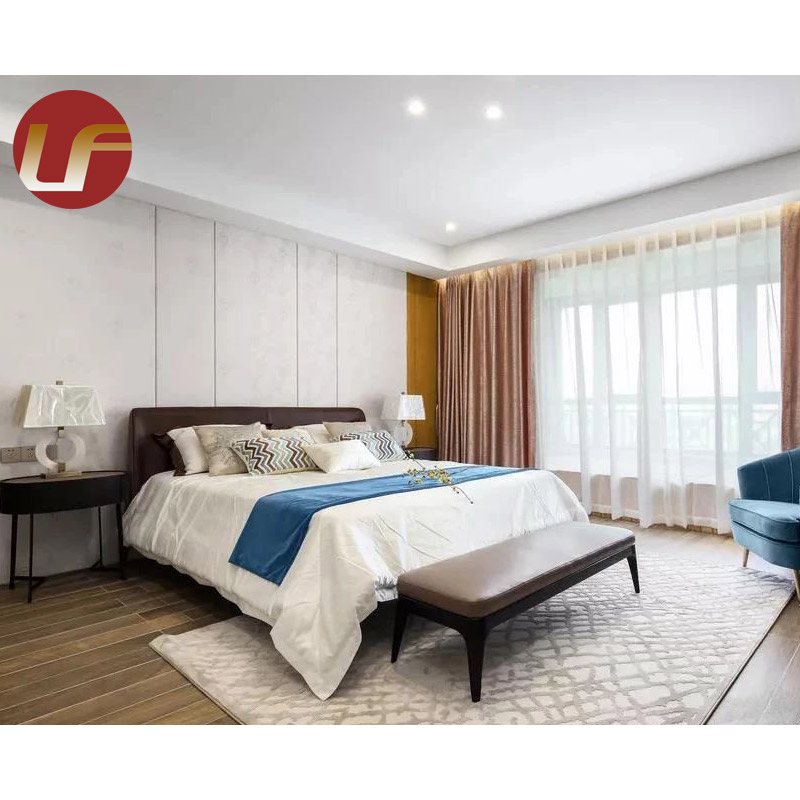 Fabricants modernes de meubles d'hôtel de la vente chaude 4-5 étoiles pour l'ensemble de chambre à coucher de meubles d'hôtel de grande taille