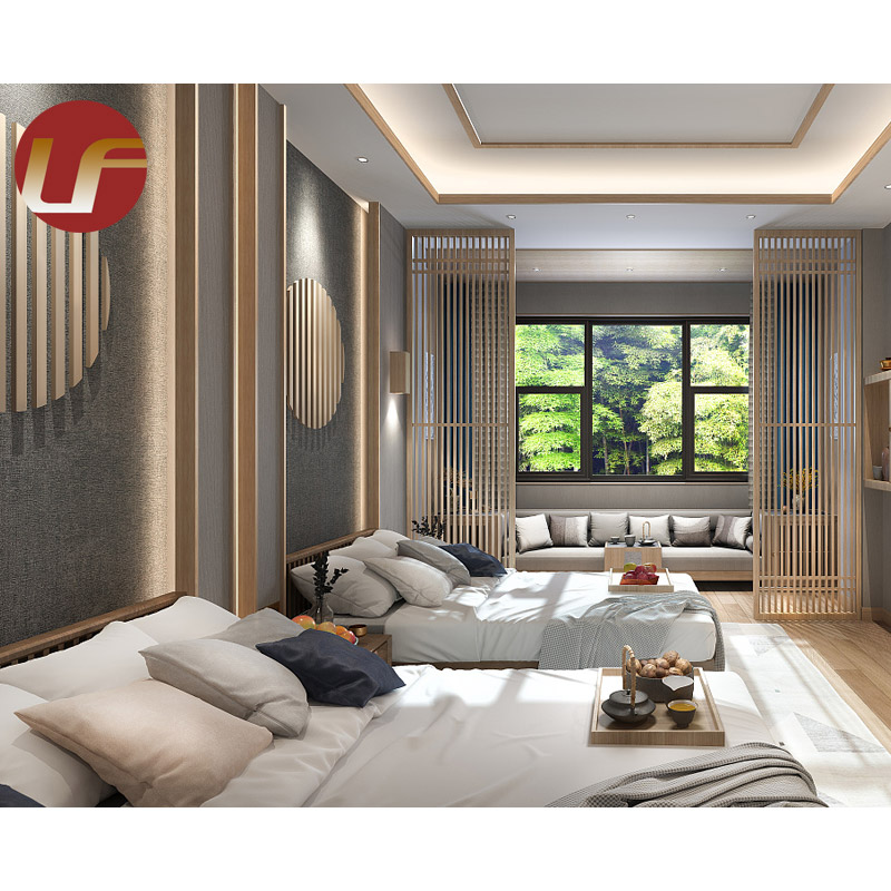 Projet sur mesure 5 étoiles de luxe moderne de chambre à coucher de meubles de chambre à coucher ensemble de meubles d'hôtel