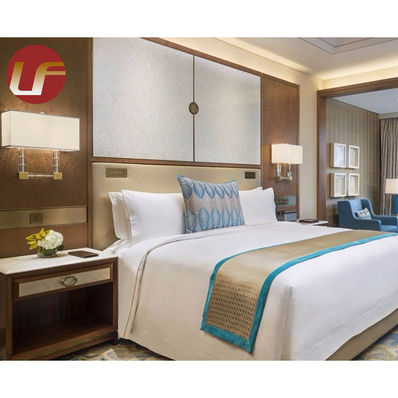 Nouveau design 5 étoiles lits d'hôtel King Size Hotel ensemble de literie meubles chambre ensemble hôtel meubles de maison à vendre
