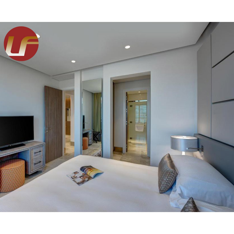 Entreprendre des projets d'hôtel Personnaliser les ensembles de chambre à coucher d'hôtel de lit de meubles de suite d'hôtel en bois moderne