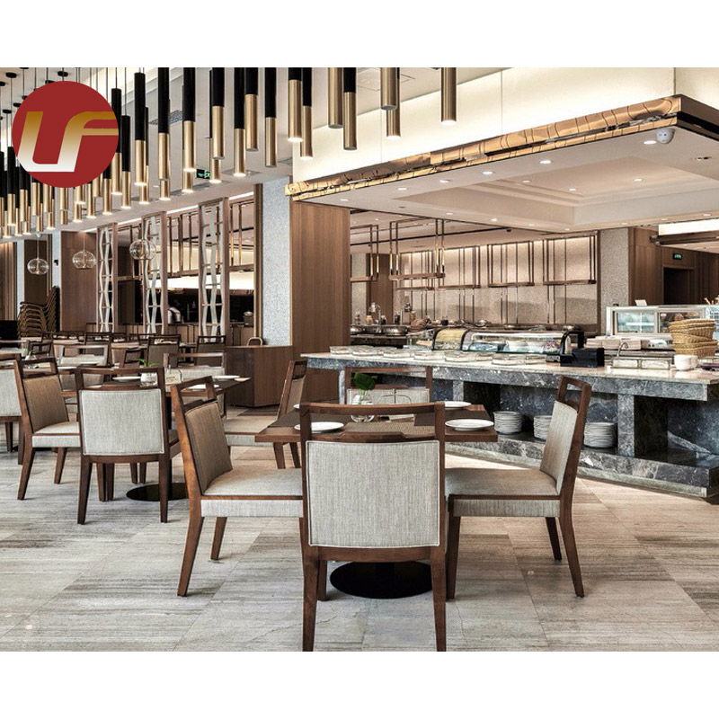 Tables intérieures en bois de meubles de salle à manger à extrémité élevé d'allocation des places de restaurant d'hôtel d'hôtel