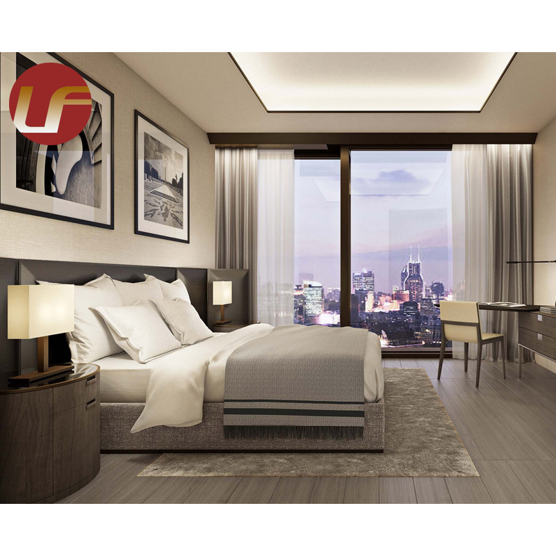 HL-19 5 Star Luxury Hotel Bed Room Mobilier moderne commercial de chambre à coucher d'hôtel
