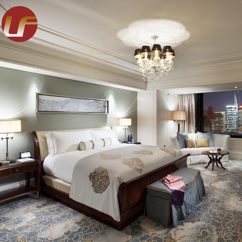 La Chine populaire 5 étoiles hospitalité moderne chambre à coucher ameublement chambre à coucher ensemble de meubles de luxe de l'hôtel